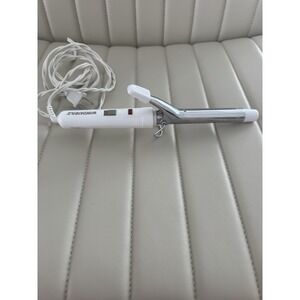 Windmere 3/4" CURLING IRON Vintage White Stainless Steel Works Great!